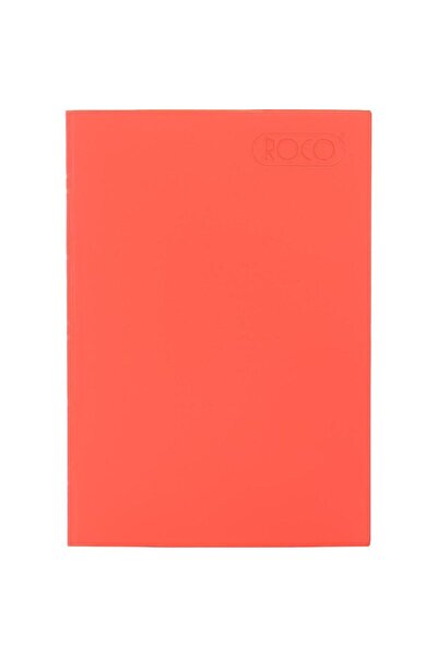 Roco Neon Notebook A4 40 Sheets Lined Red