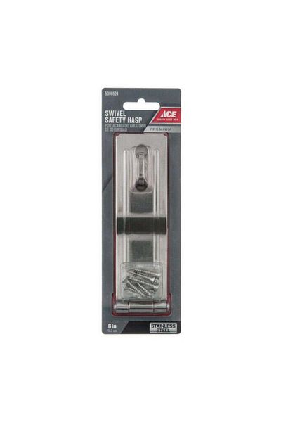 Generic ACE Durable Stainless Steel Swivel Staple Safety Hasp Grey 6inch 01-3730-312
