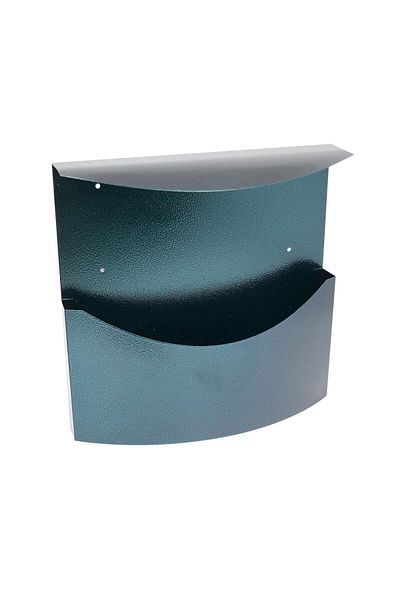 damech Advertising Basket/Box, For Newspapers, With Roof, Green, C4 Format, 34x11.5x33 Cm,
