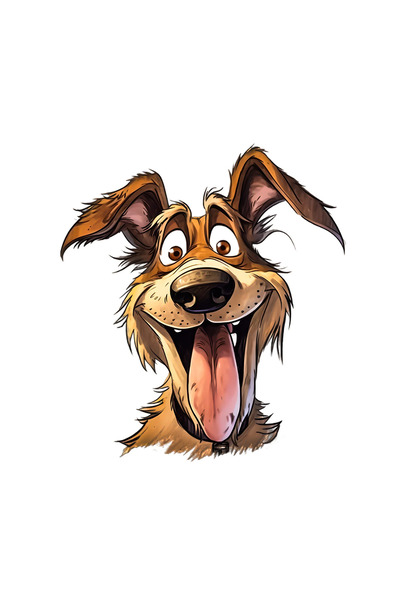 INOVATIX Set de 8 piese, autocolant Sparki câinele confuz, INOVATIX®. 6 cm