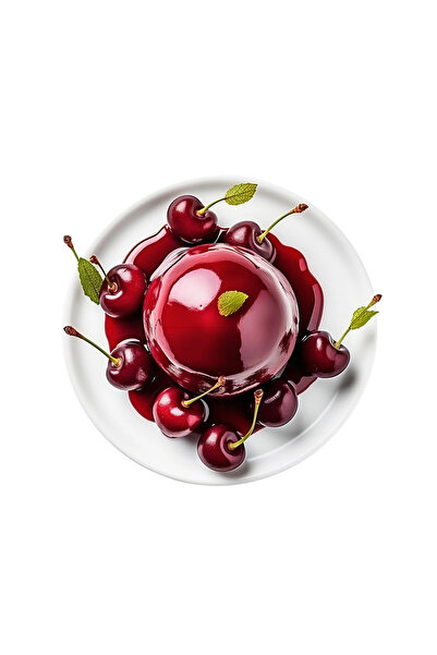 INOVATIX Set de 8 piese, autocolant desert cu cireșe, INOVATIX®. 6 cm