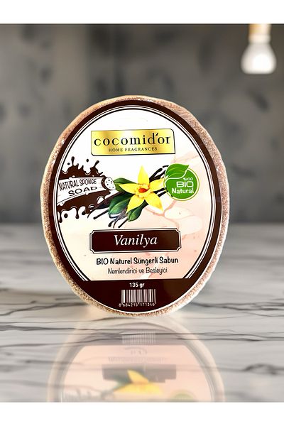 Cocomidor Bio Natural Sponge Soap - Vanilla Flavored (135 Gr)