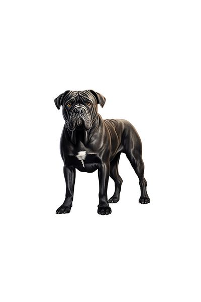 INOVATIX Set de 8 bucăți, autocolant câine Pitbull negru, INOVATIX®. 6 cm
