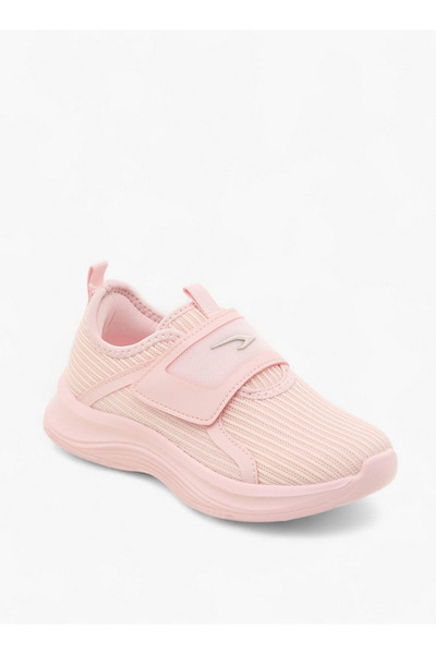 Dash Girls Logo Detail Sports Shoes with Hook and Loop Closure