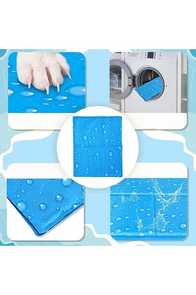 Waggydog Cooling Mat For Dogs, Foam/gel, Blue, 110 X 70 Cm