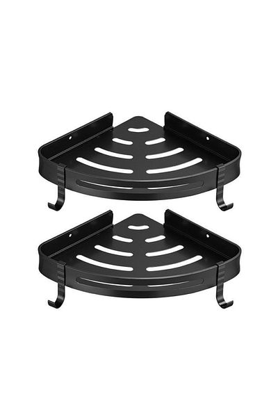 Calivita Set of 2 Livit Sheld shelves, corner, metal, black