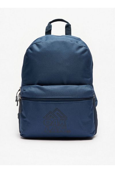 Oaklan by Shoexpress Logo Print Backpack with Adjustable Shoulder Straps