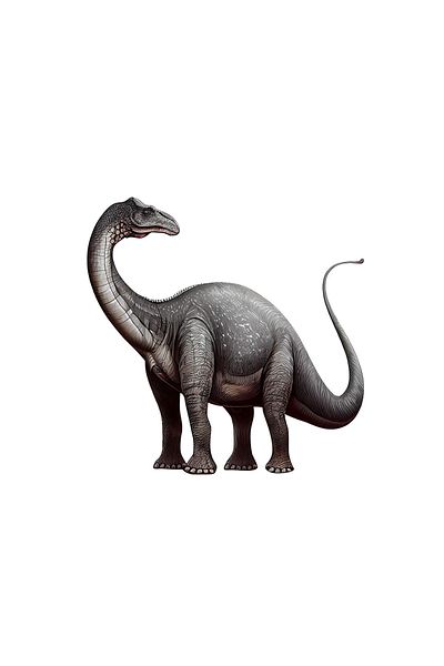INOVATIX Set de 8 piese, autocolant dinozaur Apatosaurus, INOVATIX®. 6 cm