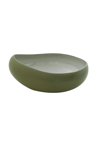 EasyLife Organica Dishwasher Safe Stoneware Ceramics Salad Bowl Green 22cm