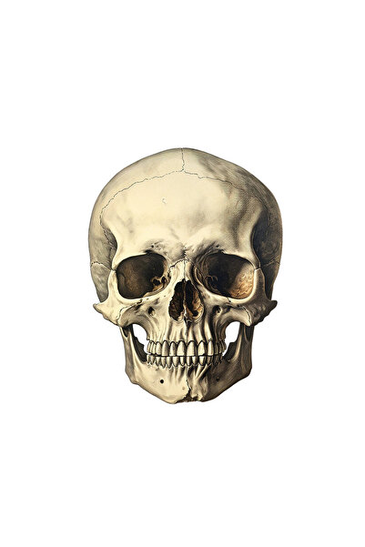 INOVATIX Set de 8 piese, autocolant craniu uman de Halloween, INOVATIX®. 6 cm