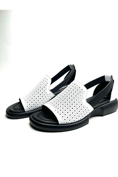 NEWGÜLTEKİN Genuine Leather Very Comfortable Lightweight Poly Sole Stylish Sandals
