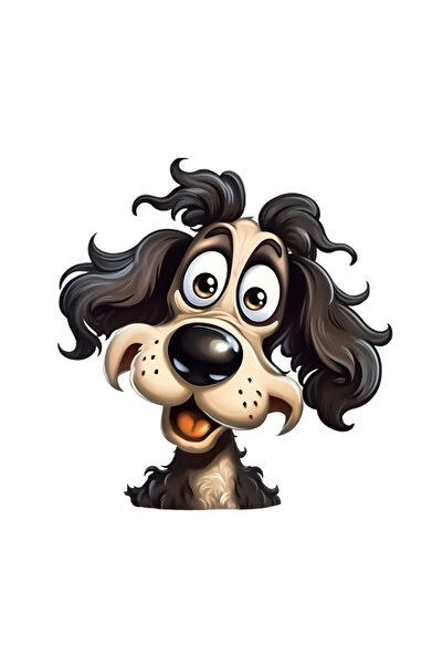 INOVATIX Set de 8 piese, autocolant Câinele Confuz Arthur, INOVATIX®. 6 cm