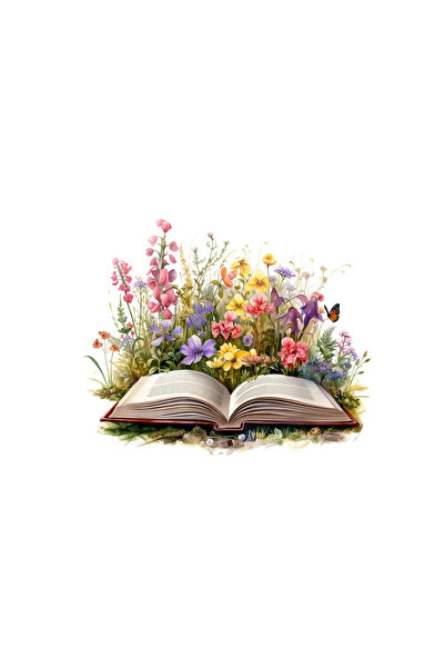 INOVATIX Комплект от 8 стикера за книга и цветя Ozana, INOVATIX®. 6 см.
