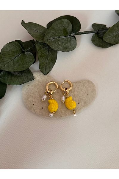 YENGEÇ Steel Snail Earrings