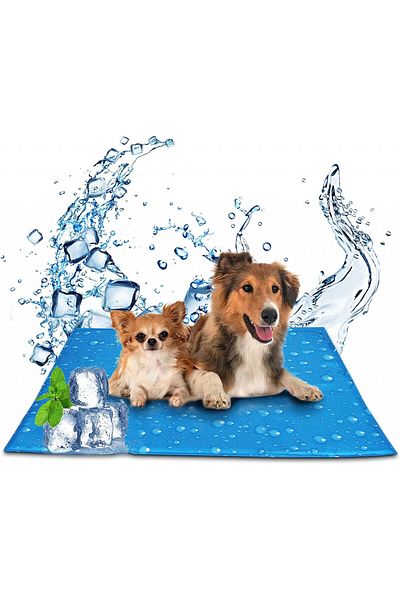Waggydog Cooling Mat For Dogs, Foam/gel, Blue, 50 X 90 Cm