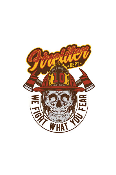 INOVATIX Set de 8 piese, Autocolant Departamentul de pompieri 10 Combatem cee...