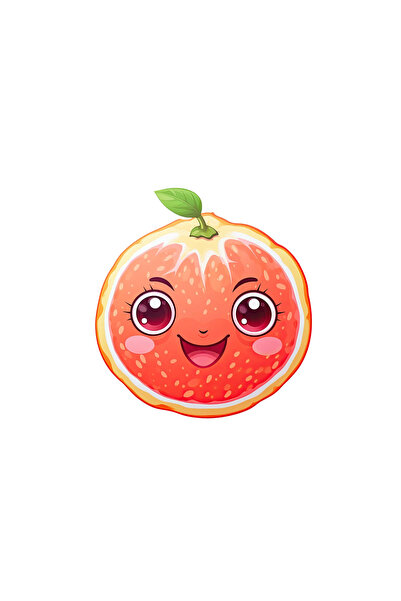 INOVATIX Set de 8 bucăți, autocolant felie de grapefruit zâmbitoare, INOVATIX...