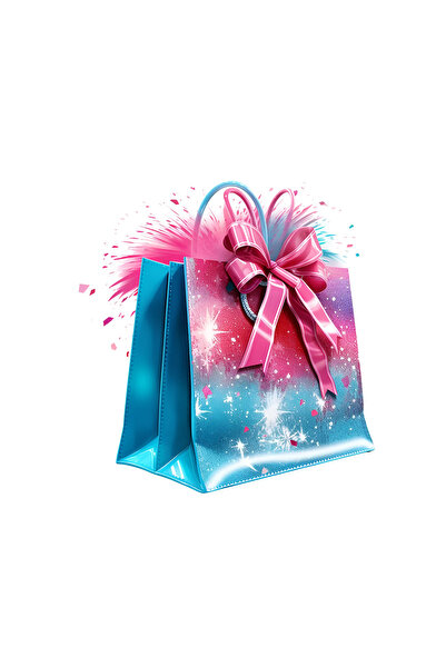 INOVATIX Σετ 8 τεμαχίων, χριστουγεννιάτικο αυτοκόλλητο ροζ μπλε Τσάντα δώρου,...