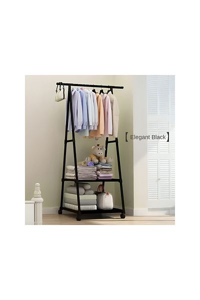 Calivita Organizator de haine Livit Modernity, metal, negru, 160x85x42,5 cm