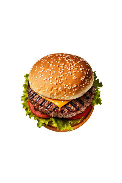 INOVATIX Set de 8 bucăți, autocolant Cheeseburger, INOVATIX®. 6 cm