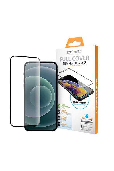 lemontti Folie iPhone 12 Pro Max Lemontti Glass Full Fit Black