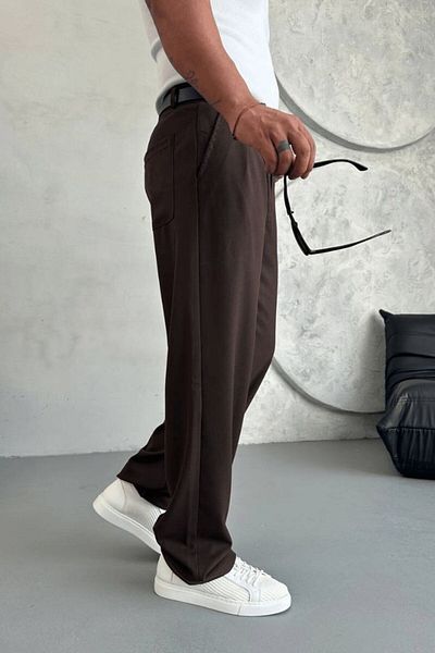 Z1MAN Black Baggy Fabric High Quality Cotton Trousers