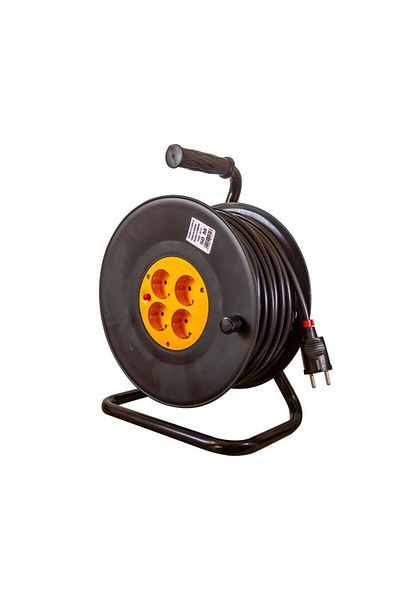 gelux Prelungitor Electric Pe Tambur, 50 M, 3x1.5, 4 Prize,