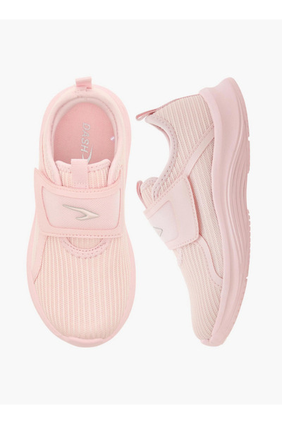 Dash Girls Logo Detail Sports Shoes with Hook and Loop Closure