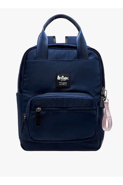 Lee Cooper Women's Solid Backpack with Zip Closure and Adjustable Strap - 34x12x40 cm