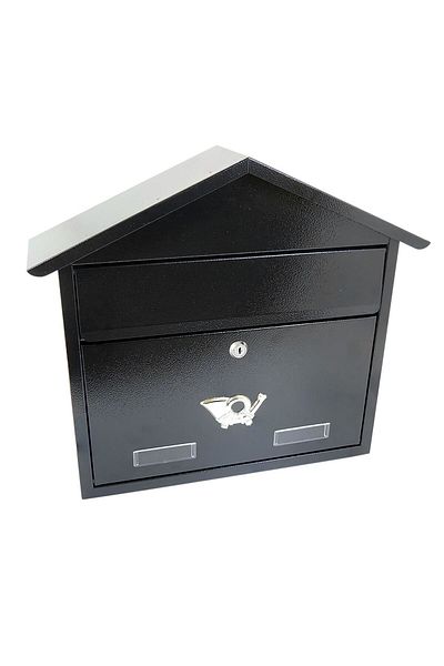 damech Mailbox, Black, C4 Format, 43x12x39 Cm,