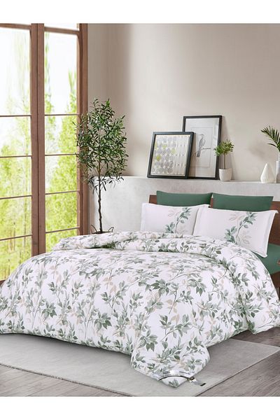 Donetella Comforter Set Single Size, 4-Pcs, 170x230 cm, Printed, All Season, Microfiber, 350 GSM