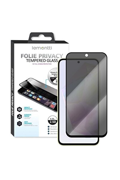 lemontti Folie Sticla Privacy Full Fit Samsung Galaxy A35 / A55 Negru