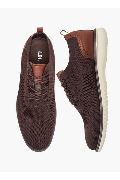 LBL by Shoexpress Men's Mesh Detail Lace-Up Sneakers