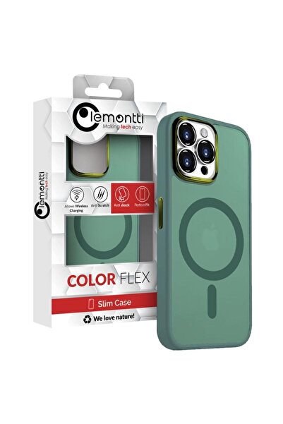 lemontti Guardian Magsafe pouzdro pro iPhone 15 Pro Max – transparentní/zelené