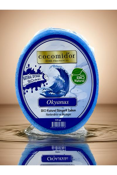 Cocomidor Ocean Natural Sponge Soap 135 Gr |   100% Bio Natural |   Moisturizing & Nourishing