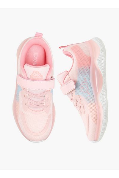 Kappa Girls' Logo Print Sports Shoes with Hook and Loop Closure