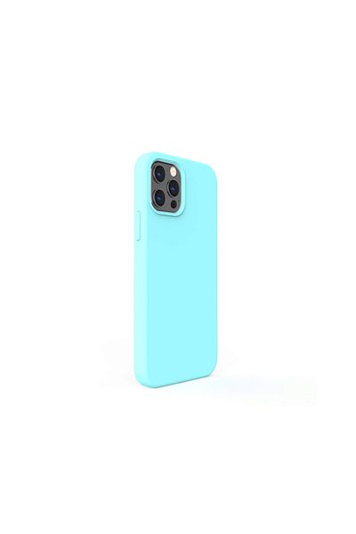 lemontti Husa Iphone 12 / 12 Pro Liquid Silicon Tiffany Blue