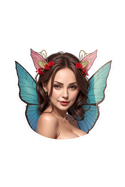 INOVATIX Set de 8 bucăți, autocolant față de fluture frasin, INOVATIX®. 6 cm