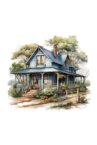 INOVATIX Set de 8 piese, Autocolant Casa Tamara, INOVATIX®. 6 cm