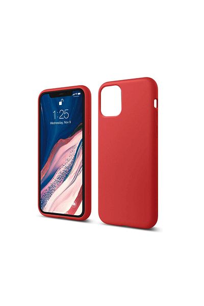 lemontti iPhone 11 Pro case Lemontti Liquid Silicon Red