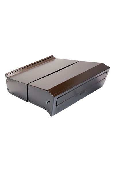 damech Mailbox, Adjustable Depth, Brown, C4 Format, 30x24/40.5x11 Cm,
