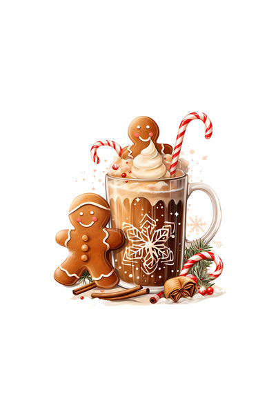 INOVATIX Set de 8 piese, autocolant Raluca Ciocolată Caldă, INOVATIX®. 6 cm