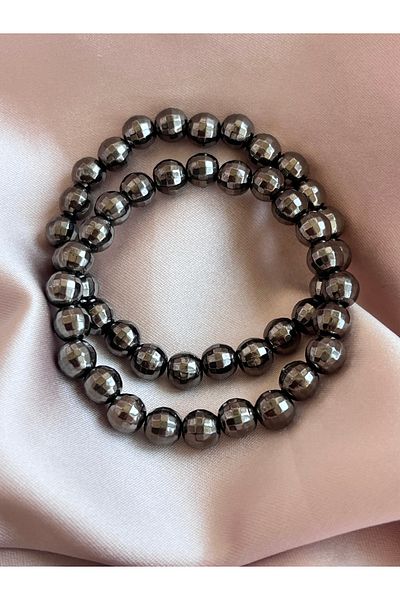 COCOSH TAKI Smoked Gray Bright Color Beads Multi Bracelet