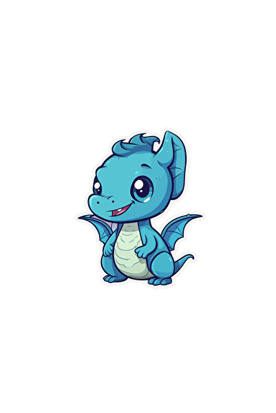 INOVATIX Set de 8 piese, autocolant Dragon Rex, INOVATIX®. 6 cm