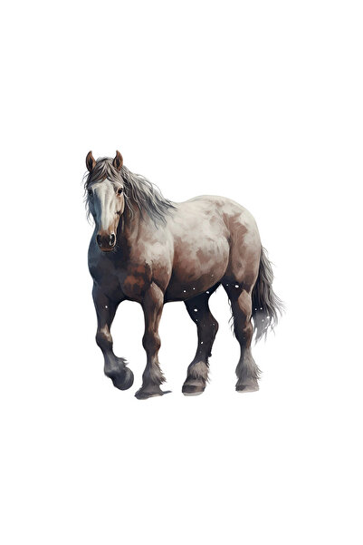 INOVATIX Set de 8 piese, autocolant cal de rasă pură cu picioare groase, INOVATIX®. 6 cm