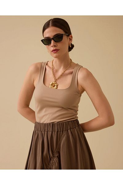 SEÇİL Square Neck Waist Boy Undershirt