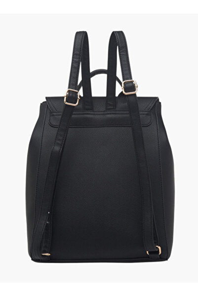 Flora Bella by Shoexpress Women's Textured Backpack with Magnetic Closure and Adjustable Straps - W 13 x H 35 x D 27 cm