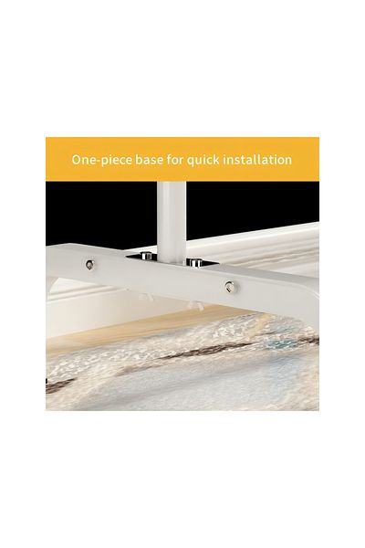 Calivita Livit double clothes organizer, metal, white, 150 x 110 x 55 cm