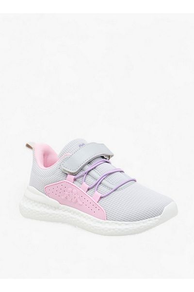 Kappa Girls' Textured Sports Shoes with Hook and Loop Closure