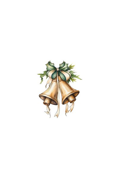 INOVATIX Set of 8 pieces, Christmas Bells Sticker, INOVATIX®. 6 cm